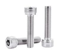 DQZRTUECA Hex Socket Head Cap Machine Screws M1.6-M12 304 A2 Stainless Steel(4mm,M4 (30pcs))