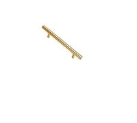 DQZRTUECA Kitchen Cabinet Handles, Stainless Steel Cabinet T Bar Pulls Handles Silver Black Brushed Gold 4-24 Inch Furniture Hardware(Gold 288mm)