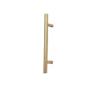 DQZRTUECA Kitchen Cabinet Handles, Stainless Steel T Bar Cabinet Pulls Multiple Sizes Hollow Tube Handle Black Silver Gold(Gold 288mm)