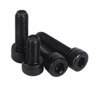 DQZRTUECA M3 Machine Screws Hex Socket Cap Head 12.9 Grade Carbon Steel Multiple Sizes 100 pcs(M3X25 100PCS)