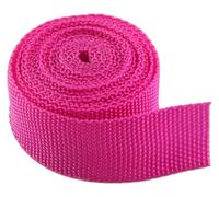 DQZRTUECA Nylon Webbing Strap 22mm Width Polypropylene Webbing Strap Ribbon Backpack Tape Bag Strap Sewing Accessories Handmade Craft,50 Yards/lot(Rose)