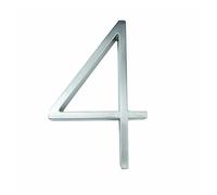 DQZRTUECA Outdoor Address Sign with Numbers 0 to 9 Letters A B C Dash Slash 5 inch Silver(4)