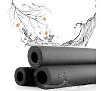 DQZRTUECA Pipe Insulation Foam Tube 6-90mm ID 9-20mm Thick 1.7-1.8m Length Black Nitrile Rubber(ID10MM*15MM*1.8M)