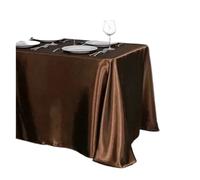 DQZRTUECA Satin Table Cloth Multicolor 145x(160-396) cm(Brown,145x304cm)
