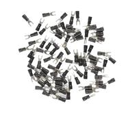 DQZRTUECA Spade Insulated Wire Connector Electrical Crimp Terminal Multiple Sizes Multicolor(Black,SV1.25-4)