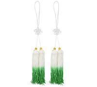 DQZRTUECA Tai Chi Sword Tassel 2 Pcs Multicolor(Whitegreen)