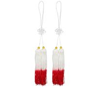 DQZRTUECA Tai Chi Sword Tassel 2 Pcs Multicolor(Whitered)