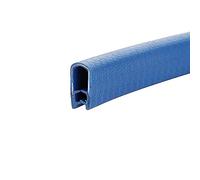 DQZRTUECA U Shape Rubber Seal Strip With Steel Belt For Metal Edges 1m Multiple Sizes Red, Blue(Blu,17mm x 9mm)