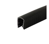 DQZRTUECA U Shape Seal Strip 3.28 Ft Black With Steel Belt Multiple Sizes For Edge Gap Sealing(26mm x 18mm)