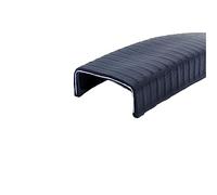 DQZRTUECA U Shape Seal Strip Rubber Steel Belt Edge Protector Black Multiple Sizes 3.28FT(22mm x36mm)