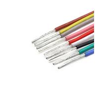 DQZRTUECA UL3239 Stranding Solid Insulated Tinned Copper Silicone Wire 3000V 14-30AWG Multicolor(Black,2meter 28 AWG)