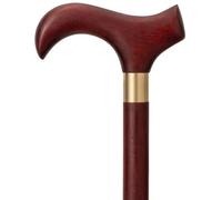 DQZRTUECA Walking Cane For Elderly Red Sandalwood 2 Handle Types Multicolor 77-93cm 250kg(B,80Cm(Use Height 150-155Cm))
