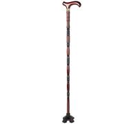 DQZRTUECA Walking Cane Gourd Design Beech Wood Non-Slip 2 Foot Pads 250kg Multiple Heights(B,80Cm(Use Height 145-155Cm))