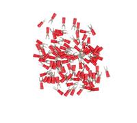 DQZRTUECA Y Type Insulated Cable Lug for 0.5-1.5mm² Connector Crimp Terminal Pack of 50 SV1.25-(3-6) Multicolor(Red,SV1.25-5)