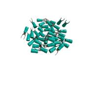 DQZRTUECA Y Type Insulated Cable Lug for 0.5-1.5mm² Connector Crimp Terminal Pack of 50 SV1.25-(3-6) Multicolor(Green,SV1.25-5)