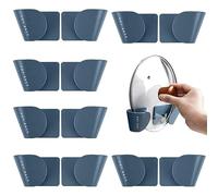 DQZSY Pot Lid Holder 6 Pairs Hanging Pot Lid Organization Lovers, Kitchen Bracket Hanging Holder, Easy Kitchen Adjustable Pot Lid Storage Rack