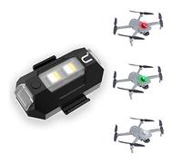 DR-02 Strobe Drone Light - Compatible with DJI Mavic AIR 2 Pro, Inspire 2 Pro & More, 3 Color Adjustable Anti-Collision Light, 3KM Visible, Mini Drone Lamp, 6.5g, USB-C Charging