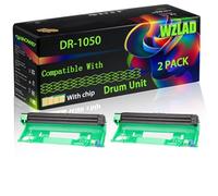DR-1050 Compatible for Brother Drum Unit with Chip DCP-1510 DCP-1512 DCP-1610W DCP-1612W Printers (2-Pack Black)