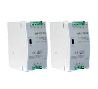 DR-120-24 Din Rail Switching Power, AC DC 24V 5 Amp 120W Switching DIN Rail Power Supply AC DC Power Source Pulse Width Modulation (2pcs)