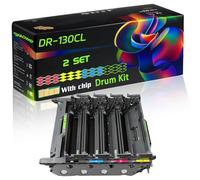 DR-130CL Compatible for Brother Drum Kit with Chip MFC-9440 MFC-9440CDW MFC-9440CN MFC-9450 MFC-9450CDN MFC-9450CLT MFC-9840 Printers (2 Set)
