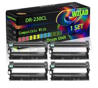 DR-230 ompatible for Brother Drum Unit with Chip DCP-9010CN HL-3070 HL-3040 HL-3070CN Printers (4-Pack BK/C/M/Y)