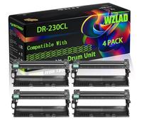 DR-230 ompatible for Brother Drum Unit with Chip DCP-9010CN HL-3070 HL-3040 HL-3070CN Printers (4 Pack Black)