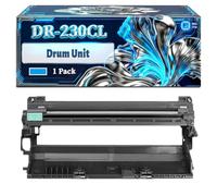 DR-230CL Drum Unit Compatible for Brother DCP-9010 HL-3040CN HL-3070CW MFC-9120CN MFC-9320CW Printers, With Chip Large Capacity 15000 Pages (1 Pack Cyan)