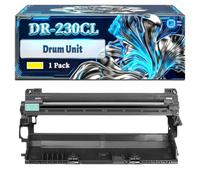 DR-230CL Drum Unit Compatible for Brother DCP-9010CN HL-3070 HL-3040 HL-3070CN MFC-9120 Printers, With Chip Large Capacity 15000 Pages (1 Pack Yellow)