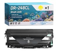 DR-248CL Drum Unit Compatible for Brother HL-L3220CWE MFC-L3760CDW DCP-L3555CDW HL-L8230CDW MFC-L8340CDW Printers, High-Definition Printing Effect with Chip, 220000 Pages (1 Pack Yellow)