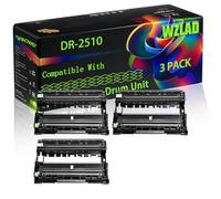 DR-2510 DR2510 Compatible for Brother Drum Unit with Chip DCP-L2627DWXL DCP-L2620DW DCP-L2660DW DCP-L2627DWE Printers (3 Pack Black)