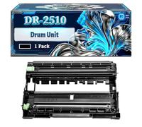 DR-2510 Drum Unit Compatible for Brother DCP-L2510D DCP-L2620 DCP-L2620DW DCP-L2627 DCP-L2660 DCP-L2665 HL-L2400DW Printers, With Chip Large Capacity 22000 Pages (1 Pack Black)