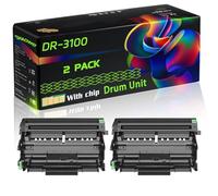 DR-3100 Compatible for Brother Drum Unit with Chip DCP-8060 HL-5240L HL-5280DW MFC-8870DW Printers (2-Pack Black)