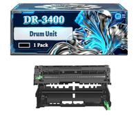 DR-3400 Drum Unit Compatible for Brother HL-L5000D L5100DNT L5200DWLT L5200DWT L6250DN L6300DWT L6400DWT DCP-L5500DN L6600DW MFC-L5700DNLT L5700DW L5750DW L6800DWT Printers (1 Pack Black)