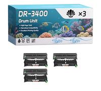 DR-3400 Drum Unit Compatible for Brother MFC-L6800DW MFC-L6800DWT MFC-L6900DW MFC-L6900DWT Printers, High-Definition Printing Effect with Chip, 40000 Pages (3 Pack Black)