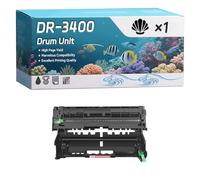 DR-3400 Drum Unit Compatible for Brother MFC-L6800DW MFC-L6800DWT MFC-L6900DW MFC-L6900DWT Printers, High-Definition Printing Effect with Chip, 40000 Pages (1 Pack Black)