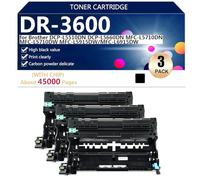 DR-3600 Compatible Drum Unit DR-3600 for Brother DCP-L5510DN DCP-L5660DN MFC-L5710DN MFC-L5710DW MFC-L5915DW MFC-L6915DW Printers, Clear and Durable,Black-3 pack