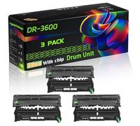 DR-3600 Compatible for Brother Drum Unit with Chip MFC-L5710DN MFC-L5710DW MFC-L5715DN MFC-L6710DW MFC-L6910DN Printers (3 Pack Black)