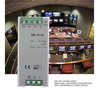 DR-75-24 75W Single Output 24V Din Rail Power Ply, Single Output Industrial DIN-Rail Power Supply AC/DC Switching Power Supply