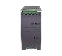 DR 75W 12V 24V 48V DC Adjustabl Rail Type Small Volume Switching Power Supply Transformer Output Voltage 1.6A 3.2A 6.5A(DR-75-12V 6.3A)