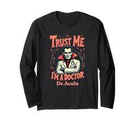 Dr. Acula Halloween Pun for Medical Professionals Long Sleeve T-Shirt