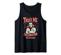Dr. Acula Halloween Pun for Medical Professionals Tank Top