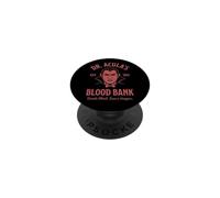 Dr. Acula's Blood Bank -Fun Dracula Spooky Vampire Halloween PopSockets Adhesive PopGrip