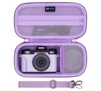 DR·AMIU 4K Digital Camera Case Compatible with VJIANGER, Duluvulu, JGIPL, Zostuic, Oiadek, SIXTARY, Gavonde, NIKICAM, YIGLLO, DUOCH Vlogging Camera with Shoulder Strap, Purple Small Camera Bag