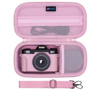 DR·AMIU 4K Digital Camera Case Compatible with VJIANGER, Duluvulu, JGIPL, Zostuic, Oiadek, SIXTARY, Gavonde, NIKICAM, YIGLLO, DUOCH Vlogging Camera with Shoulder Strap, Pink Small Camera Bag
