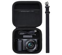 DR·AMIU Camera Case Compatible with Sony Alpha ZV-E10/ ZVE10 II/a6400/6700/A6100/a6000/a6700, Canon PowerShot G7 X Mark III/Mark II, FUJIFILM X Half, X100VI Cameras, Travel Black Storage Bag