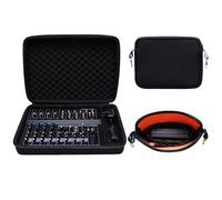 DR·AMIU - Hard Case Compatible with Mackie Mix12FX, Behringer Xenyx 1202SFX 12 Channel Transmission Mixer with Small Storage Bag, Travel Protective Case