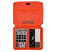 DR·AMIU Hard Case Compatible with Teenage Engineering EP-133 K.O. II/EP-1320 Medieval Sampler, Carrying Storage Bag Black-Orange