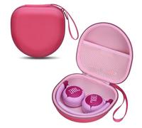 DR·AMIU Kids Headphone Case for JBL Junior 320/320BT, Rose Pink(Case Only)