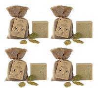 Dr.Ancient Aleppo Soap Bar With Laurel Oil%40 & Olive Oil%60 Organic Natural Vegan Traditional Handmade Antique - Pure Natural Soaps! (Pack of 4)