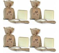 Dr.Ancient Donkey Milk Soap Bar Organic Natural Traditional Handmade Antique - Anti Ageing Skin Lightener, Moisturizer - Absolutely No Chemicals! Pure Natural Soaps! (Pack of 4)
